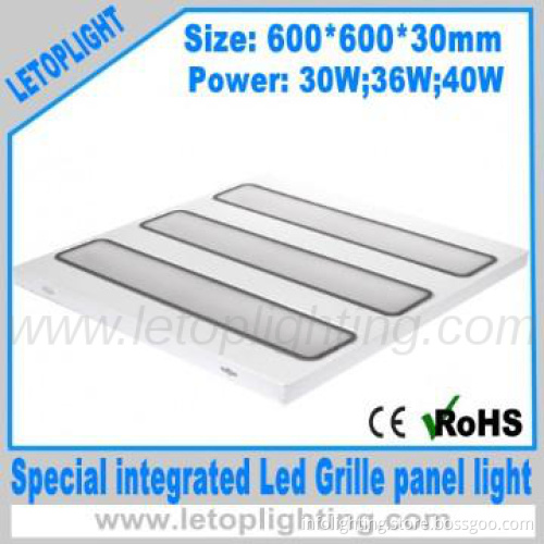 36W office option lighting led griller panel light